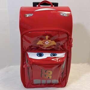 Disney Cars Lightning McQueen Rolling With Wheels And Sound Suitcase Pre-Owned